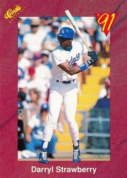 #T73 Darryl Strawberry - Los Angeles Dodgers - 1991 Classic II Baseball