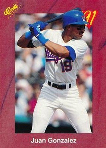#T74 Juan Gonzalez - Texas Rangers - 1991 Classic II Baseball