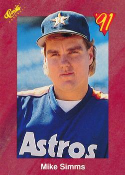 #T90 Mike Simms - Houston Astros - 1991 Classic II Baseball