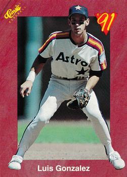 #T91 Luis Gonzalez - Houston Astros - 1991 Classic II Baseball
