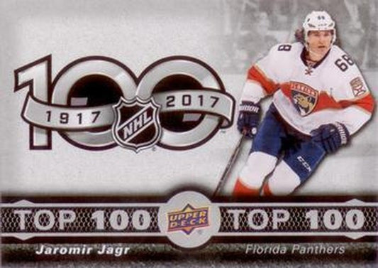#TOP-5 Jaromir Jagr - Florida Panthers - 2017-18 Upper Deck Tim Hortons - Top 100 Hockey