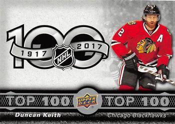 #TOP-6 Duncan Keith - Chicago Blackhawks - 2017-18 Upper Deck Tim Hortons - Top 100 Hockey