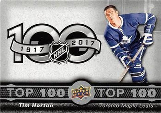 #TOP-7 Tim Horton - Toronto Maple Leafs - 2017-18 Upper Deck Tim Hortons - Top 100 Hockey