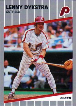 #U-105 Lenny Dykstra - Philadelphia Phillies - 1989 Fleer Update Baseball