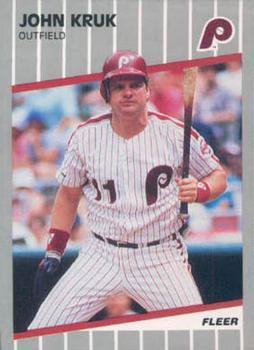 #U-109 John Kruk - Philadelphia Phillies - 1989 Fleer Update Baseball