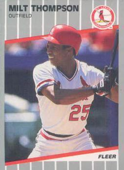 #U-121 Milt Thompson - St. Louis Cardinals - 1989 Fleer Update Baseball