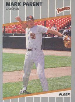 #U-125 Mark Parent - San Diego Padres - 1989 Fleer Update Baseball