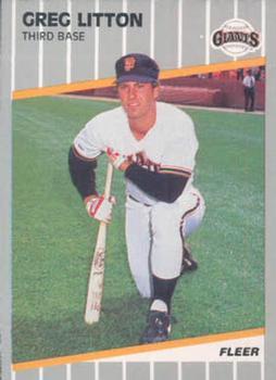 #U-130 Greg Litton - San Francisco Giants - 1989 Fleer Update Baseball