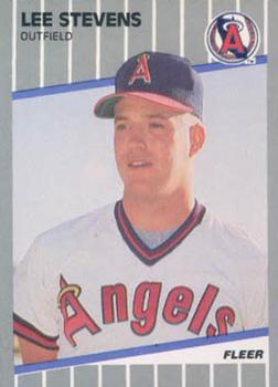 #U-16 Lee Stevens - California Angels - 1989 Fleer Update Baseball
