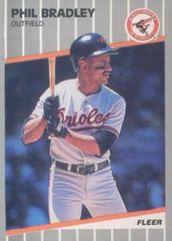 #U-1 Phil Bradley - Baltimore Orioles - 1989 Fleer Update Baseball