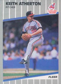 #U-24 Keith Atherton - Cleveland Indians - 1989 Fleer Update Baseball