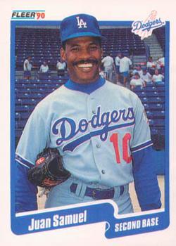 #U-25 Juan Samuel - Los Angeles Dodgers - 1990 Fleer Update Baseball