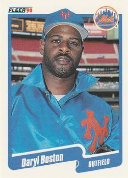 #U-33 Daryl Boston - New York Mets - 1990 Fleer Update Baseball