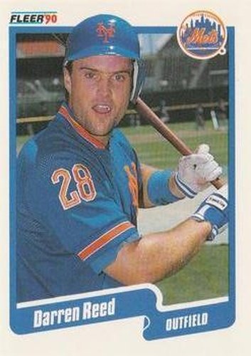 #U-39 Darren Reed - New York Mets - 1990 Fleer Update Baseball