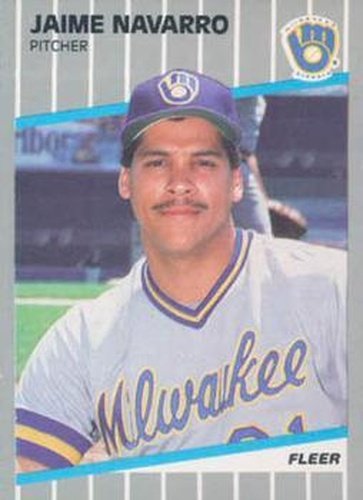 #U-39 Jaime Navarro - Milwaukee Brewers - 1989 Fleer Update Baseball