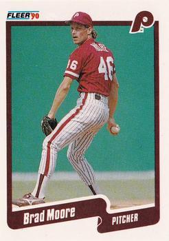 #U-45 Brad Moore - Philadelphia Phillies - 1990 Fleer Update Baseball