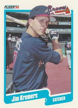 #U-4 Jim Kremers - Atlanta Braves - 1990 Fleer Update Baseball