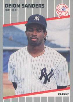 #U-53 Deion Sanders - New York Yankees - 1989 Fleer Update Baseball
