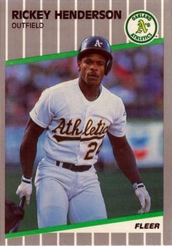 #U-54 Rickey Henderson - Oakland Athletics - 1989 Fleer Update Baseball
