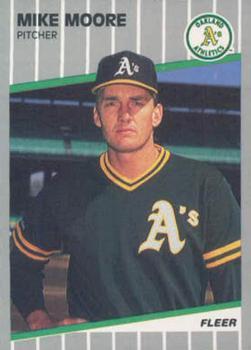 #U-55 Mike Moore - Oakland Athletics - 1989 Fleer Update Baseball