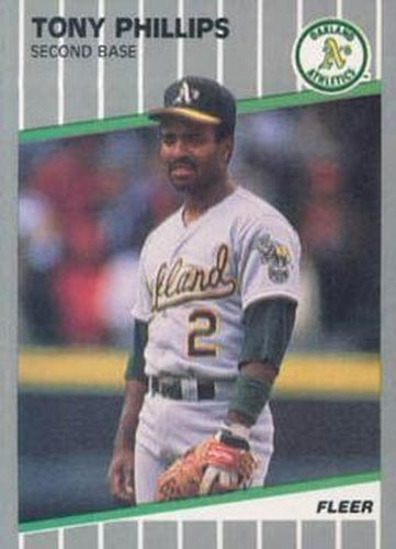 #U-56 Tony Phillips - Oakland Athletics - 1989 Fleer Update Baseball