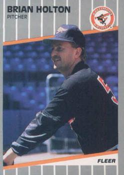 #U-5 Brian Holton - Baltimore Orioles - 1989 Fleer Update Baseball