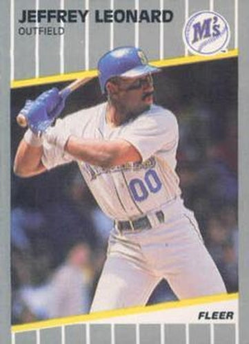 #U-60 Jeffrey Leonard - Seattle Mariners - 1989 Fleer Update Baseball
