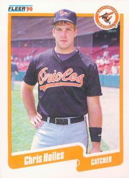 #U-65 Chris Hoiles - Baltimore Orioles - 1990 Fleer Update Baseball