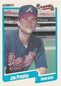 #U-6 Jim Presley - Atlanta Braves - 1990 Fleer Update Baseball
