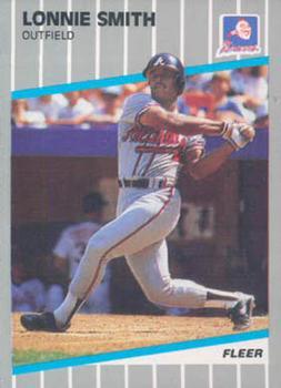 #U-74 Lonnie Smith - Atlanta Braves - 1989 Fleer Update Baseball