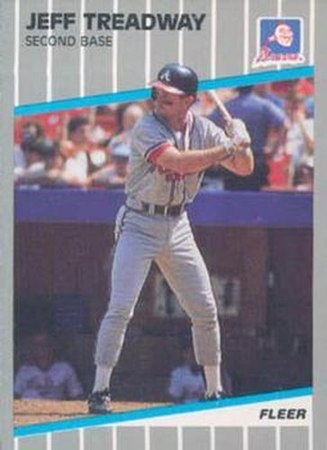 #U-75 Jeff Treadway - Atlanta Braves - 1989 Fleer Update Baseball