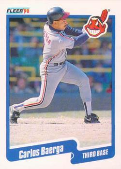 #U-90 Carlos Baerga - Cleveland Indians - 1990 Fleer Update Baseball