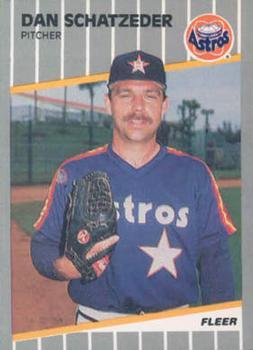 #U-90 Dan Schatzeder - Houston Astros - 1989 Fleer Update Baseball