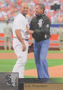 #U1 Barack Obama - Chicago White Sox - 2009 Upper Deck - Update Baseball