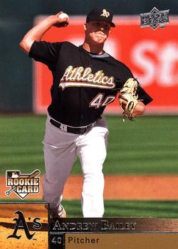 #U44 Andrew Bailey - Oakland Athletics - 2009 Upper Deck - Update Baseball