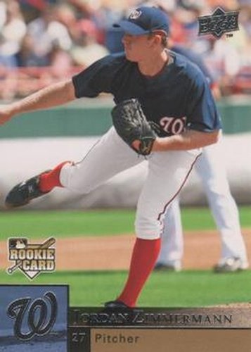 #U50 Jordan Zimmermann - Washington Nationals - 2009 Upper Deck - Update Baseball