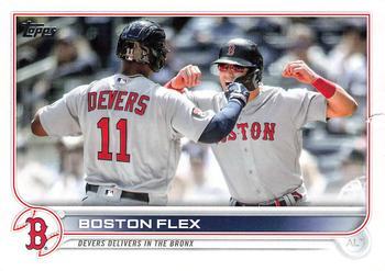 #US11 Boston Flex Rafael Devers / Enrique Hernandez - Boston Red Sox - 2022 Topps Update Baseball