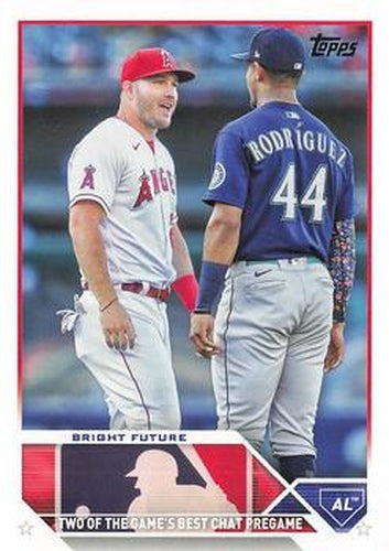 #US132 Bright Future Mike Trout / Julio Rodríguez - Los Angeles Angels / Seattle Mariners - 2023 Topps Update Baseball