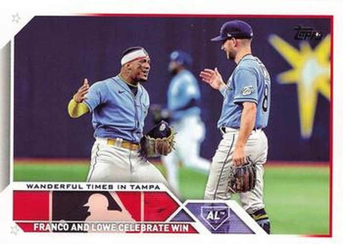 #US138 Wanderful Times in Tampa Wander Franco / Brandon Lowe - Tampa Bay Rays - 2023 Topps Update Baseball