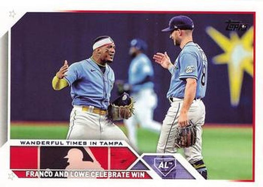 #US138 Wanderful Times in Tampa Wander Franco / Brandon Lowe - Tampa Bay Rays - 2023 Topps Update Baseball