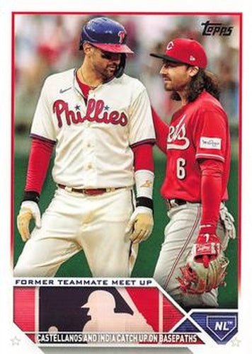 #US146 Former Teammate Meet Up Nick Castellanos / Jonathan India - Philadelphia Phillies / Cincinnati Reds - 2023 Topps Update Baseball