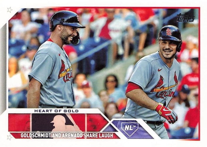 #US147 Heart of Gold Nolan Arenado / Paul Goldschmidt - St. Louis Cardinals - 2023 Topps Update Baseball