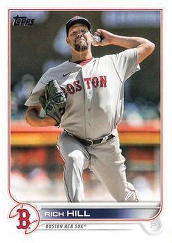 #US182 Rich Hill - Boston Red Sox - 2022 Topps Update Baseball