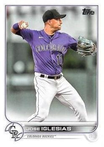 #US189 Jose Iglesias - Colorado Rockies - 2022 Topps Update Baseball