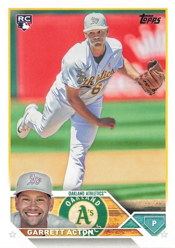 #US192 Garrett Acton - Oakland Athletics - 2023 Topps Update Baseball