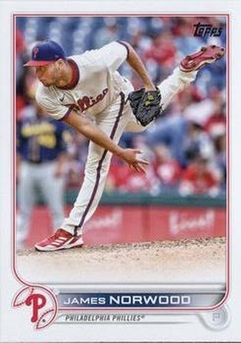 #US193 James Norwood - Philadelphia Phillies - 2022 Topps Update Baseball