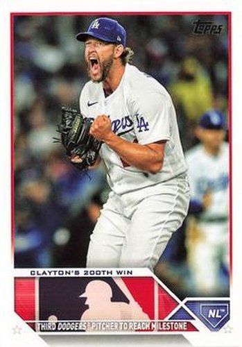 #US202 Clayton's 200th Win - Los Angeles Dodgers - 2023 Topps Update Baseball