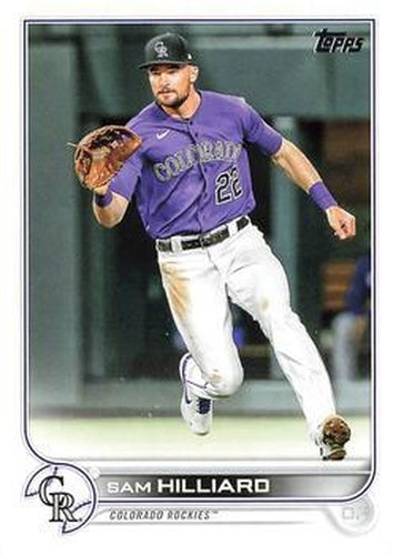 #US206 Sam Hilliard - Colorado Rockies - 2022 Topps Update Baseball