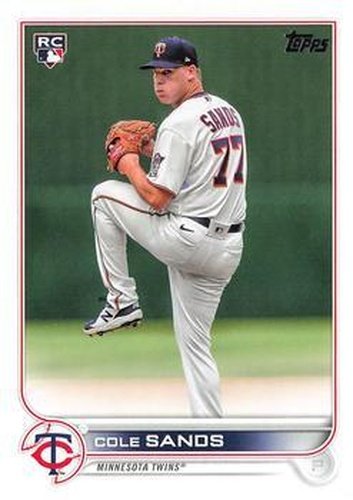 #US208 Cole Sands - Minnesota Twins - 2022 Topps Update Baseball