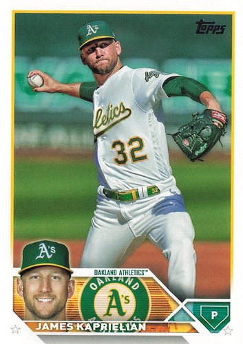#US240 James Kaprielian - Oakland Athletics - 2023 Topps Update Baseball